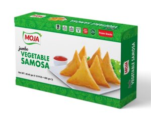 Moja Jumbo Vegetable Samosa (80gm X 20 pcs)