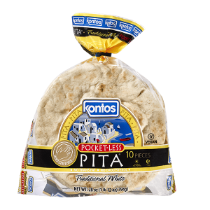 7-Inch White Pocket-Less Pita 12/10