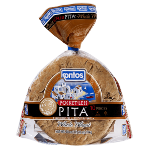 7-Inch Whole Wheat Pocket-Less Pita 12/10