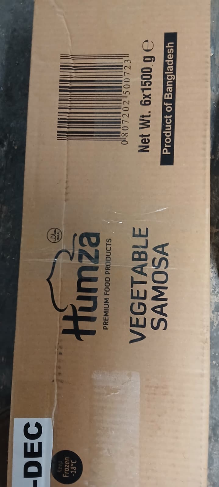 Humza Vegetable Samosa 1500gm
